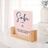 Buy Sabr Personalized Acrylic Frame With Wooden Base