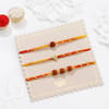 Buy Sacred Knots Rudraksha And Om Rakhis - Set Of 3