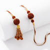 Gift Sacred Rudraksh Bhaiya Bhabhi Rakhi
