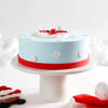 Gift Santa Sleigh Semi Fondant Cake
