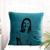 Gift Sassy Little Sister Personalized Velvet Pocket Cushion - Blue