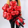 Scarlet Romance Balloon Bouquet Online