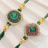 Gift Semi- Precious Stone Rakhi (Set of 2)