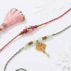 Gift Semi Precious Stone Work Bhaiya Bhabhi Rakhi
