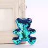 Sequin Keychain - Holographic Blue Bear Online
