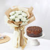 Serene Bouquet And Chocolate Burst Combo