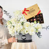 Serene Grace Blooms And Chocolate Indulgence Gift Combo