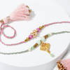 Gift Set of 2 Pretty Pearls N Beads Rakhi