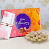 Set of 2 Rakhis with 250g Kaju Katli & Cadbury Celebrations Online