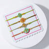 Buy Set of 4 Adorned with Meenakari Rakhis