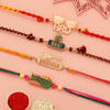 Set of 4 Rakhi Set For Family