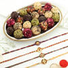 Set of 4 Traditional Craft Rakhi Hamper Online
