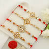 Set of 4 True to Tradition Pearl Rakhis Online
