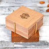 Buy Set of 4 Wooden Coasters- Customized with Logo & Company Name