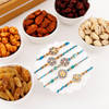 Set of 5 Tasteful Rakhi Hamper For Bhai Online