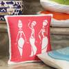 Buy Set of 5 Traditional Handmade Print Canvas Cushion