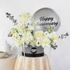 Gift Silver Love Anniversary Blooms Arrangement