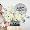 Silver Love Anniversary Blooms Arrangement Online