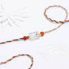 Gift Silver-Plated Peacock Feather Rakhi
