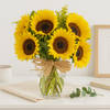 Six Yellow Sunflowers Bouquet