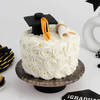 Snowy White Delicious Graduation Cake (2 Kg) Online