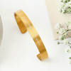 Gift Sophisticated  Personalized Men's Cuff Bracelet - Gold