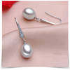 Shop Sparkling CZ And Lustrous Pearl Earrings
