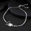 Gift Sparkling Love Sterling Silver Love Bracelet