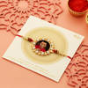 Buy Splendid Personalized Rakhi Designed with white stones