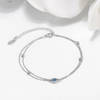 Gift Sterling Silver Evil Eye Bracelet