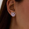 Shop Sterling Silver Heart-Shaped CZ Earrings