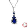 Sterling Silver Sapphire Pendant