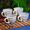 Stripes Design Ceramic Mug - Assorted - Single Piece Online