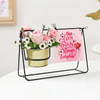 Shop Strong Love Personalized Valentine's Day Swinging Planter