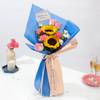 Gift Sunny Sunflower, Gerbera & Blue Orchid Bouquet