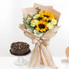 Sunshine Bouquet And Sweetness Combo