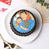 Gift Super Dad Chocolate Photo Cake