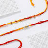 Gift Swastik Macrame Rakhis - Set Of 2