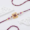 Gift Swastik Meenakari Rakhi