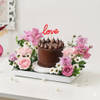 Sweet Blooms And Cake Valentine's Indulgence
