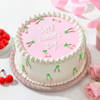 Sweet Tribute Women's Day Cream Cake (Half Kg) Online