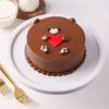 Sweet Valentine Teddy Bear Chocolate Cake Online