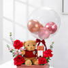 Buy Teddy And Blooms Valentines Day Gift Hamper