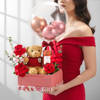 Shop Teddy And Blooms Valentines Day Gift Hamper