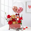 Teddy And Blooms Valentines Day Gift Hamper