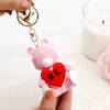Teddy Love Personalized 3D Keychain Online