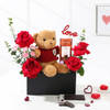 Teddy Love Valentines Day Gift Arrangement