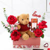 Gift Teddy Love Valentines Day Gift Arrangement