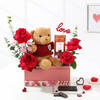 Teddy Love Valentines Day Gift Arrangement
