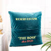 Shop The Boss Personalized Cushion